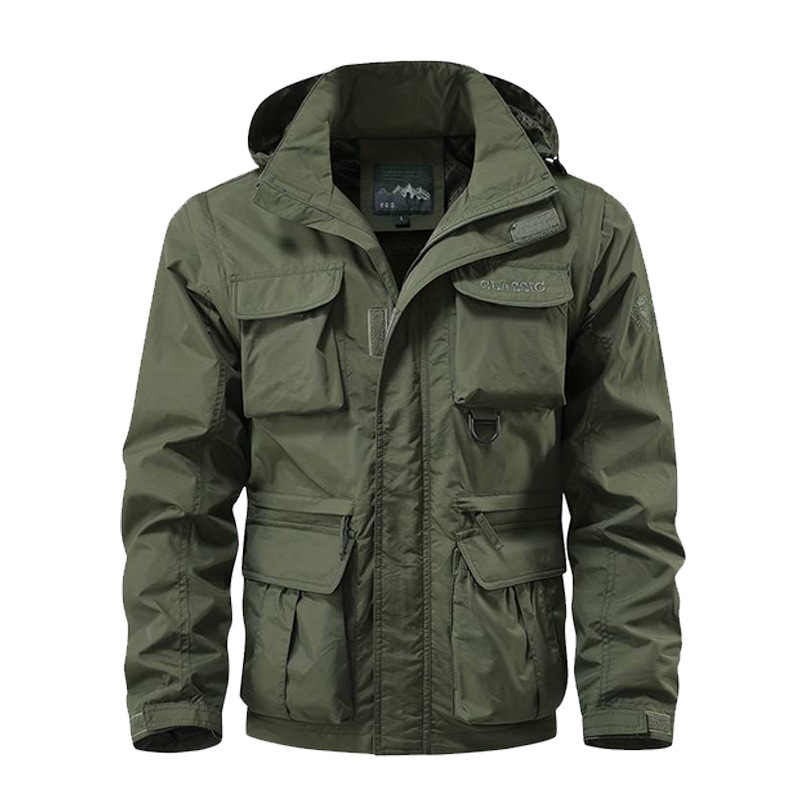 Winter Clothing Hiking - Men's Windproof Waterproof Jacket with Detachable