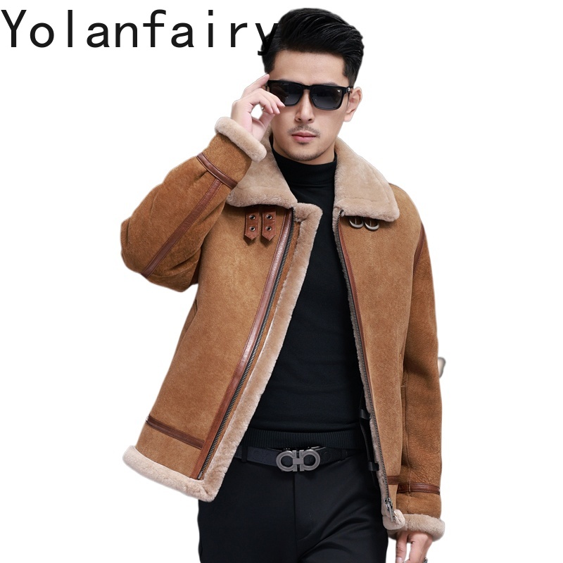 Quality Winter Clothing Jacket - YOLANFAIRY High Quality Real Sheepskin Leather