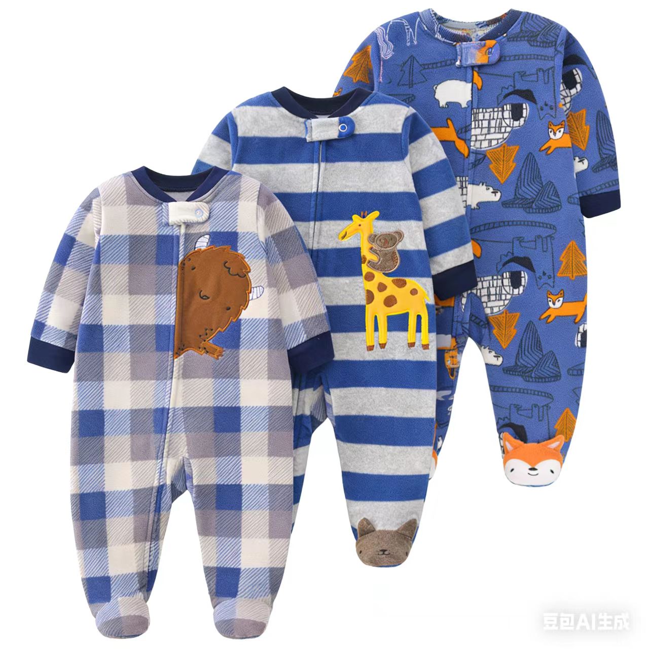 Winter Clothing 1 Year Old - 2026 Unisex Baby Romper Fleece Fabric