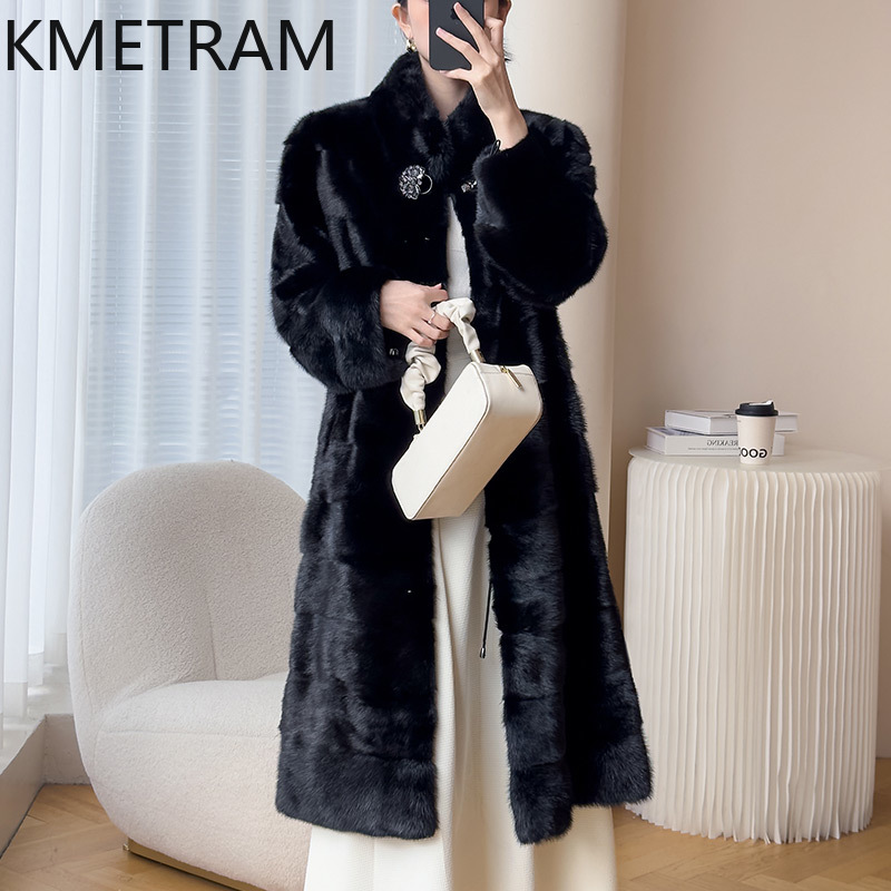 Real Whole Mink Fur Coat Woman - Quality Winter Clothing Jacket review and price