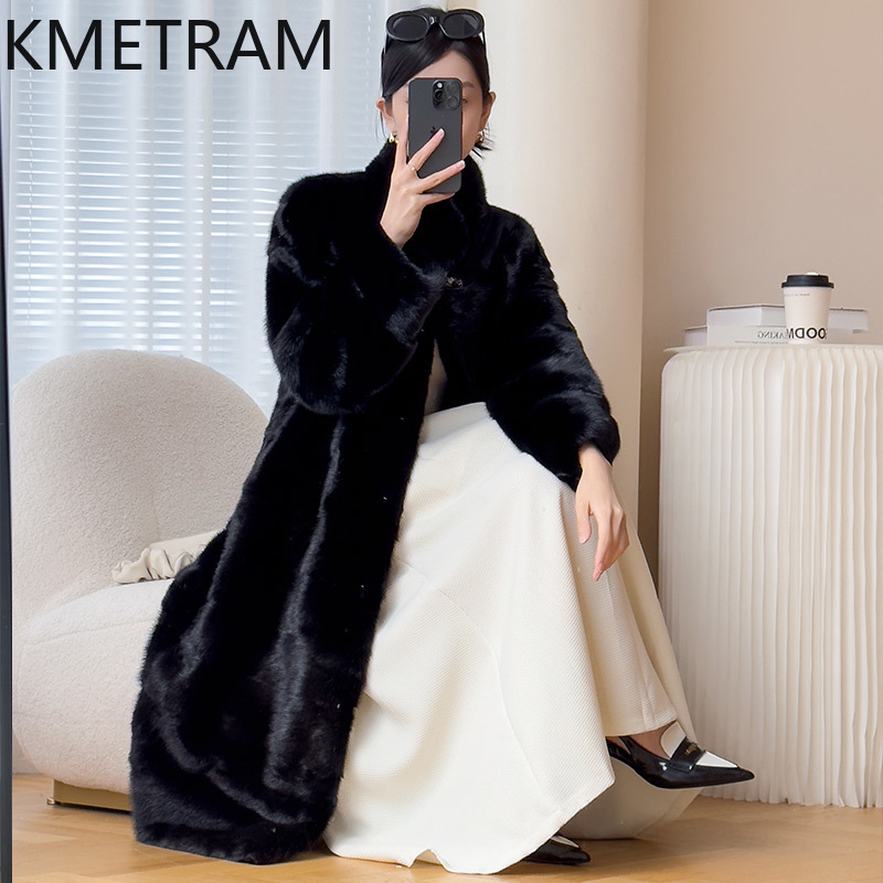 Real Whole Mink Fur Coat Woman - Quality Winter Clothing Jacket review and price