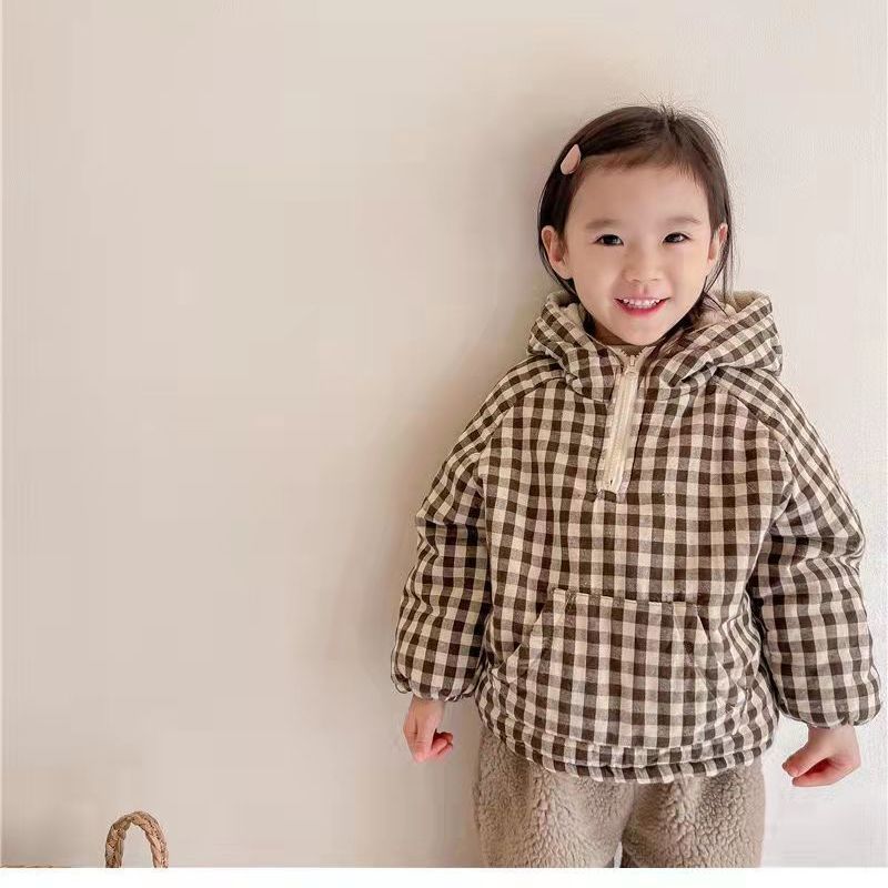 Fashion Plaid Kids Jacket 2026 - Winter Clothing Baby Boy review and price