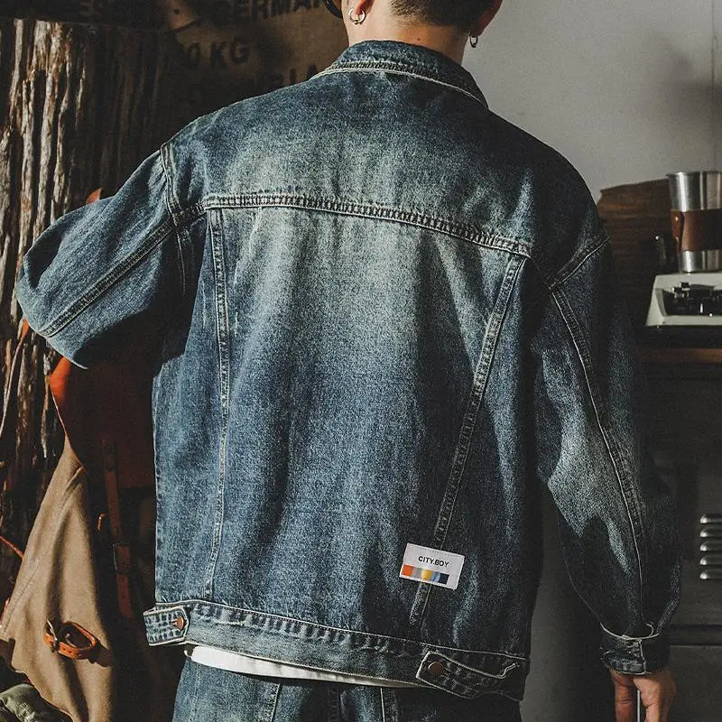 Trendy Loose Denim Jackets Man - Quality Winter Clothing Jacket review and price