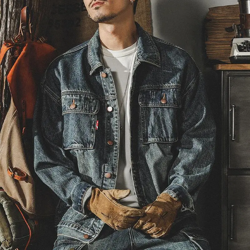 Trendy Loose Denim Jackets Man - Quality Winter Clothing Jacket review and price