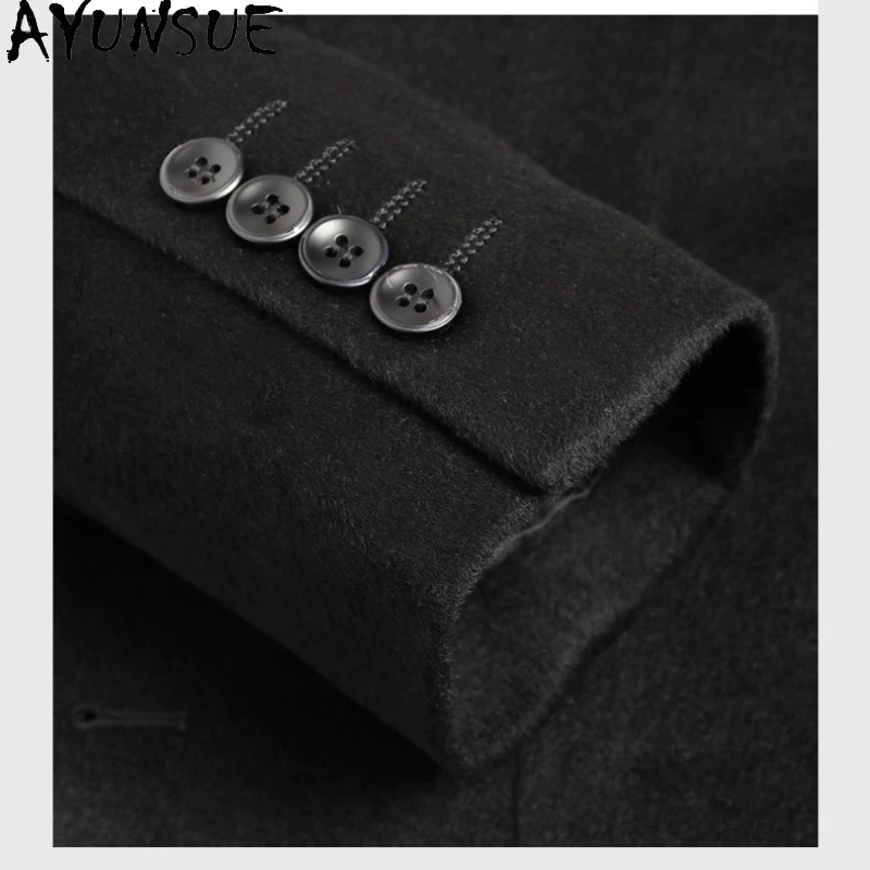 AYUNSUE 80% Wool Coats Men Clo - Quality Winter Clothing Jacket review and price