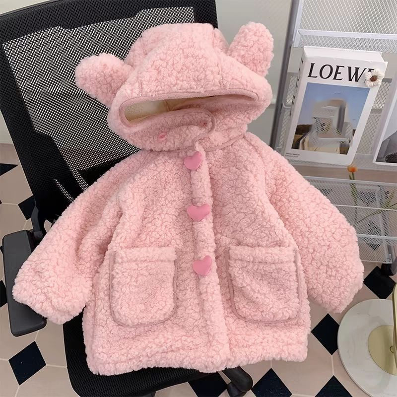 Thickened Fleece Girls Coats C - Winter Clothing Activities For Toddlers review and price