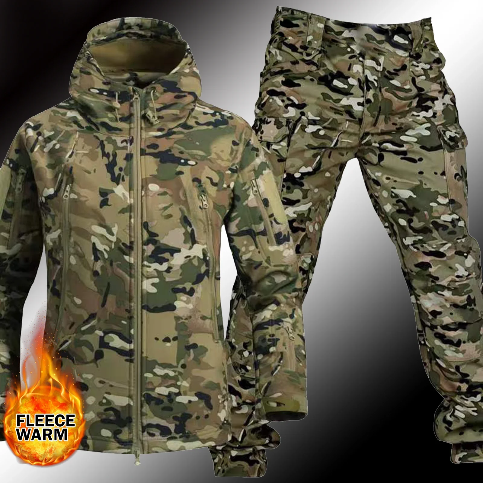 Men Thicken Soft Shell Winter  - Winter Clothing Hiking review and price