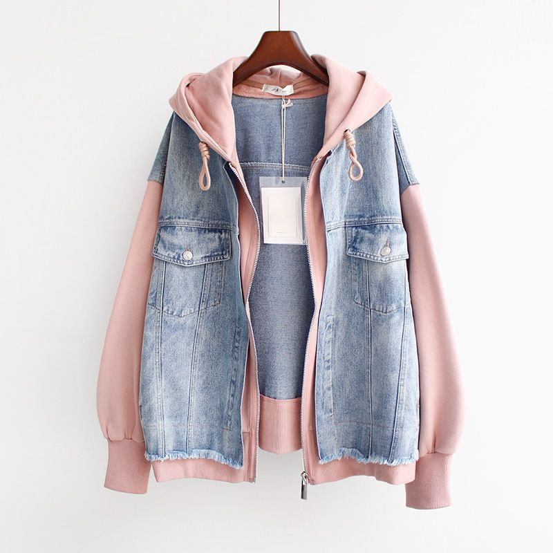 Fake Two Denim Jackets For Wom - Winter Clothing Pinterest review and price
