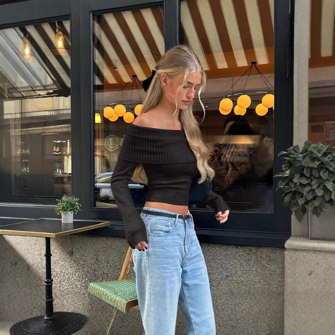 Street Fashion Off Shoulder To - Winter Clothes review and price