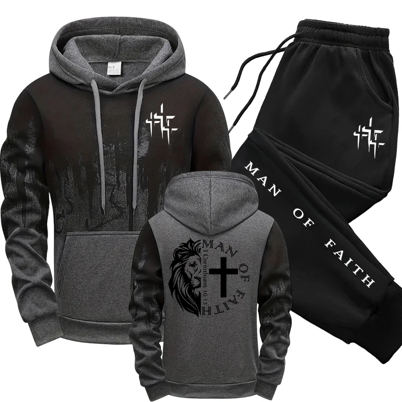 Man of Faith Pattern Men's Set - Winter Clothes review and price