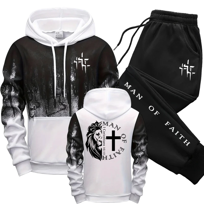 Man of Faith Pattern Men's Set - Winter Clothes review and price