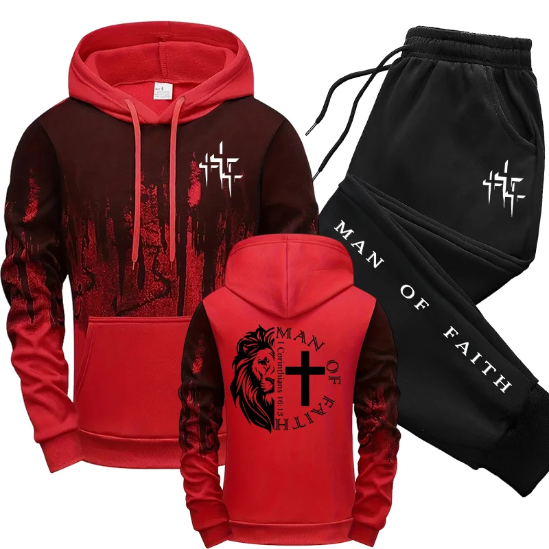 Man of Faith Pattern Men's Set - Winter Clothes review and price