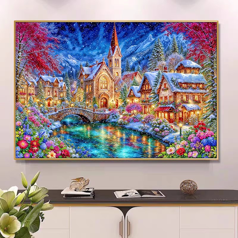 9ct 100x75cm Winter Church Emb - Winter Clothing Pinterest review and price
