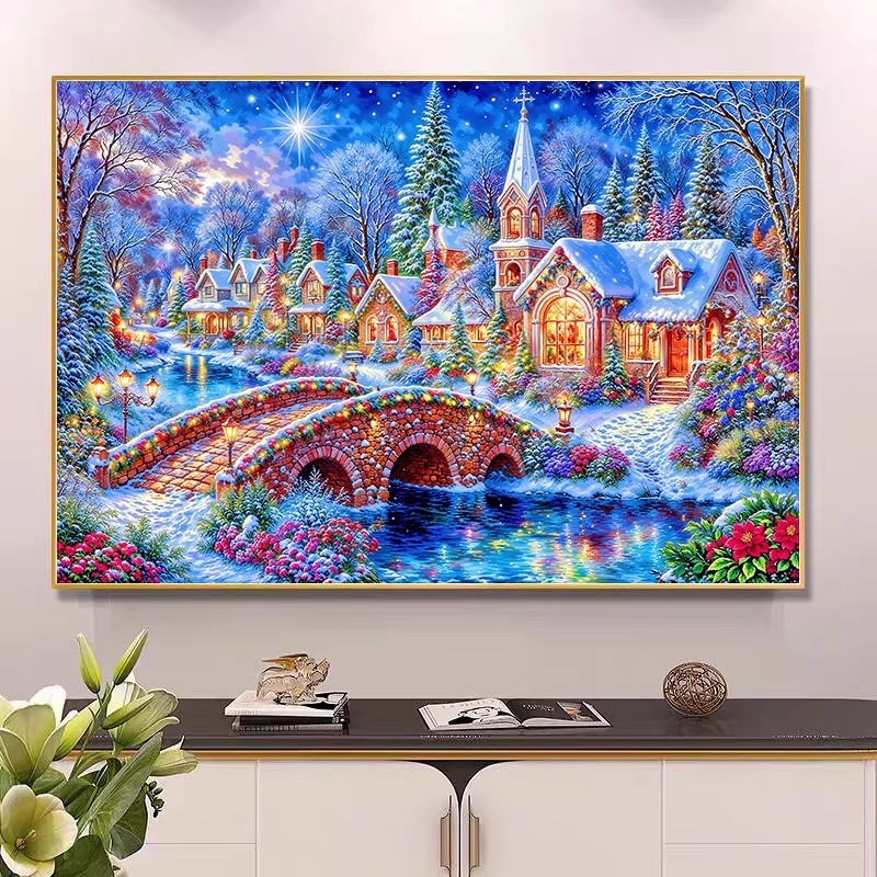 9ct 100x75cm Winter Church Emb - Winter Clothing Pinterest review and price